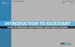 How to perform unattended Linux installations with Kickstart